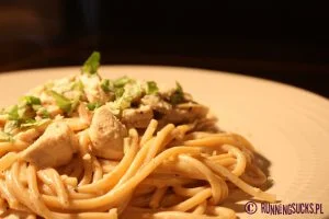 Makaron z pieczarkami i mascarpone