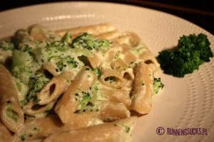 Penne brokułowo śmietanowe