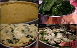 Tarta ze szpinakiem i trzema serami - krok po kroku