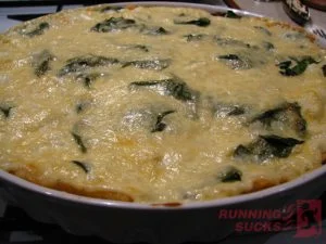 Tarta ze szpinakiem i trzema serami